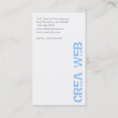 Webontwikkelaar - Visitekaartjes (Achterkant)