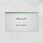 Webontwikkelaar - Visitekaartjes (Achterkant)