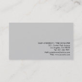 Webontwikkelaar - Visitekaartjes (Achterkant)