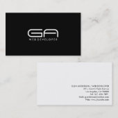 Webontwikkelaar - Visitekaartjes (Voorkant / Achterkant)