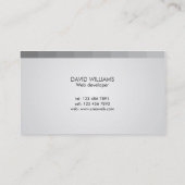 Webontwikkelaar - Visitekaartjes (Achterkant)