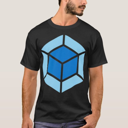 Webpack JavaScript Web Frontend Developer Software T-shirt (Voorkant)