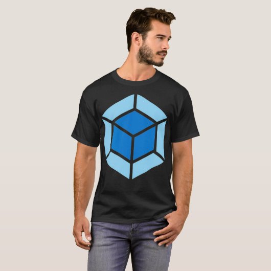 Webpack JavaScript Web Frontend Developer Software T-shirt (Voorkant volledig)