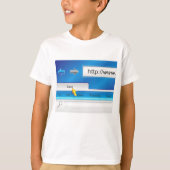 Webpagina Browser T-shirt (Voorkant)
