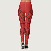 Webpatroon spin ~ Willekeurige kleurachtergrond ~ Leggings (Achterkant)