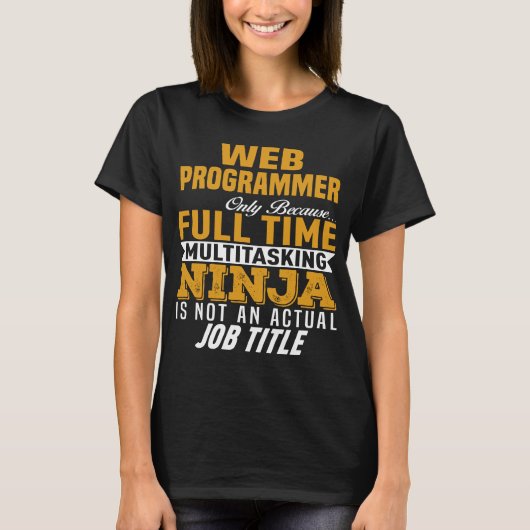 Webprogrammeur T-shirt (Voorkant)