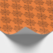 Webs voor Halloween Cadeaupapier (Hoek)