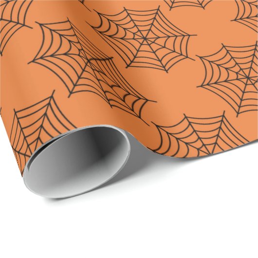 Webs voor Halloween Cadeaupapier (Rol Hoek)