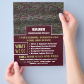 Webscript, Computer Repair Specialist Adverteren Flyer (Hand)