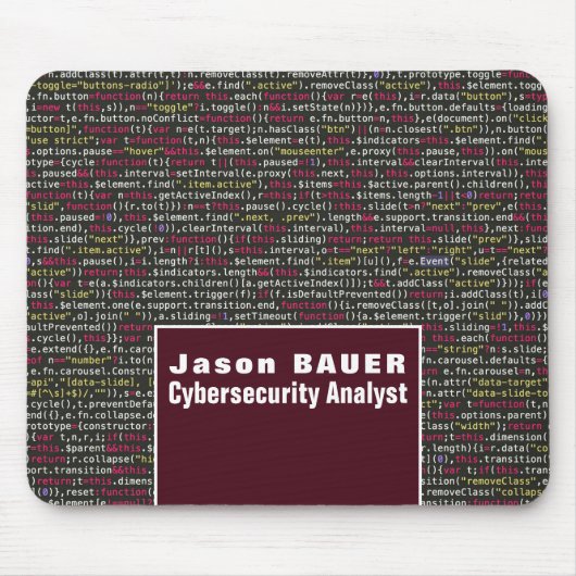 Webscript, informatietechnologie, computer muismat (Voorkant)