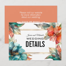 Website adres + QR Hibiscus Serenade Paradise Informatiekaartje