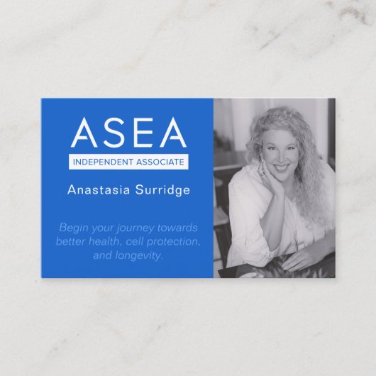 Website ASEA Associate Matching Visitekaartje (Voorkant)