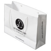 Website bedrijf Gepersonaliseerde Logo Groot Cadeauzakje (Voorkant Gekanteld)