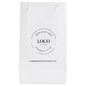 Website Bedrijf Uw Aangepast Logo Klein Cadeauzakje (Voorkant)