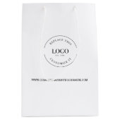 Website Bedrijf Uw Aangepast Logo Medium Cadeauzakje (Voorkant)