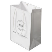 Website Bedrijf Uw Aangepast Logo Medium Cadeauzakje (Voorkant Gekanteld)
