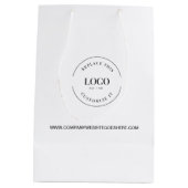 Website Bedrijf Uw Aangepast Logo Medium Cadeauzakje (Achterkant)