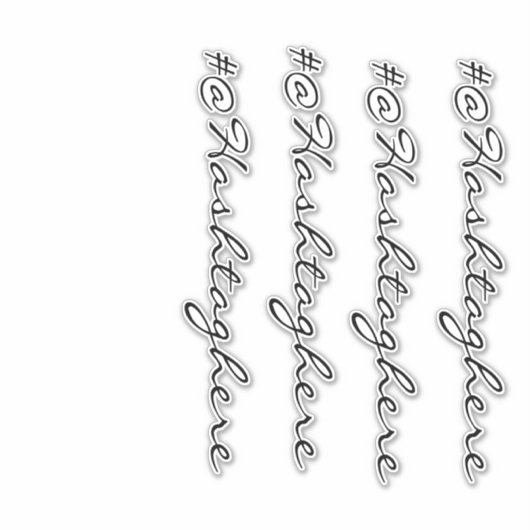 Website Bedrijfs van het Venster van het Manuscrip Sticker (Voorkant)