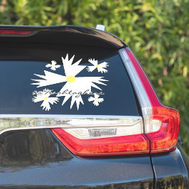 Website Bedrijfsnaam Daisy Script Car Decal Sticker