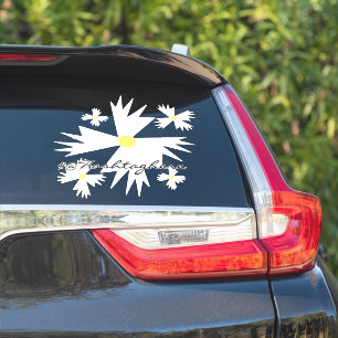Website Bedrijfsnaam Daisy Script Car Decal Sticker