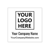Website bedrijfsnaam professionele Logo Rubberstempel (Afrduk)