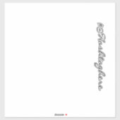 Website Bedrijfsnaam Ruit Script Auto Sticker (Vel)