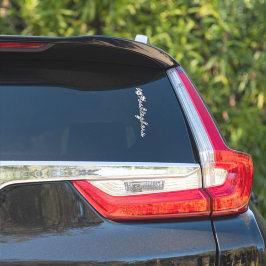 Website Bedrijfsnaam Ruit Script Auto Sticker