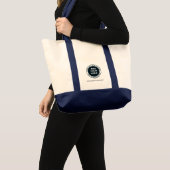 Website Bedrijven met aangepaste Logo toevoegen Tote Bag (Voorkant (product))