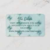 Website bijgesloten kaart voor bruiloft details (Voorkant)