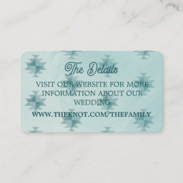 Website bijgesloten kaart voor bruiloft details