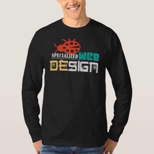 Website Code Specialist Web Designer T-shirt (Voorkant)