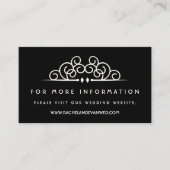 Website Deco Flourish Wedding Informatiekaartje (Voorkant)