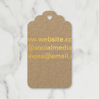 Website e-mailadres toevoegen aan social media bus cadeaulabels