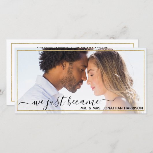 Website Eenvoudig Elegant Zwart & Goud Net Getrouw Aankondiging (Voorkant / Achterkant)