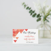 Website Geometrische Driehoeken | coral Informatiekaartje (Staand voorkant)