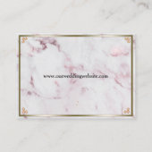 Website Gold Lace en Pearls Wedding Informatiekaartje (Achterkant)