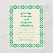 Website Groene Blauwe Mod Geometric Wedding (Voorkant)