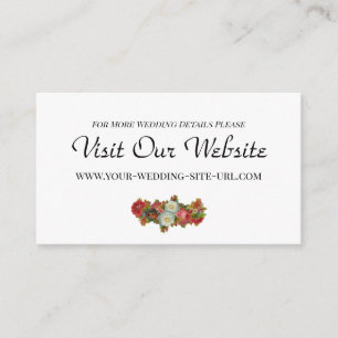 Website  herfst Floral Wedding Informatiekaartje
