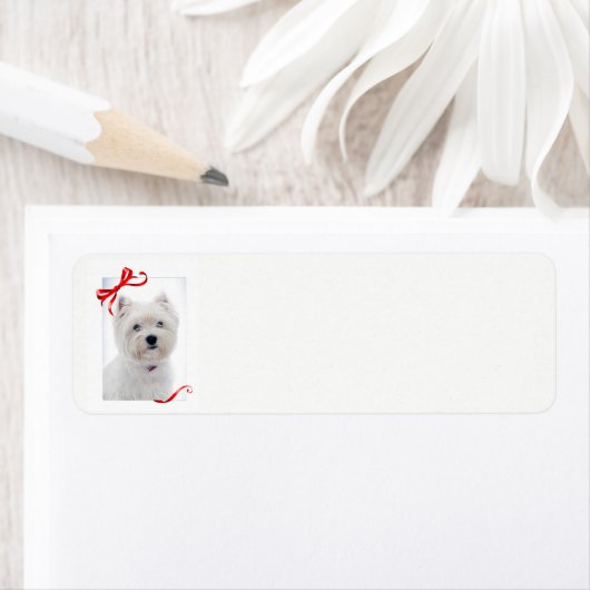 Website Kerst retour adreslabels Etiket (Insitu)