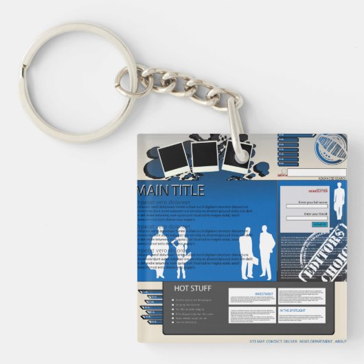 Website Layout Sleutelhanger (Voorkant)
