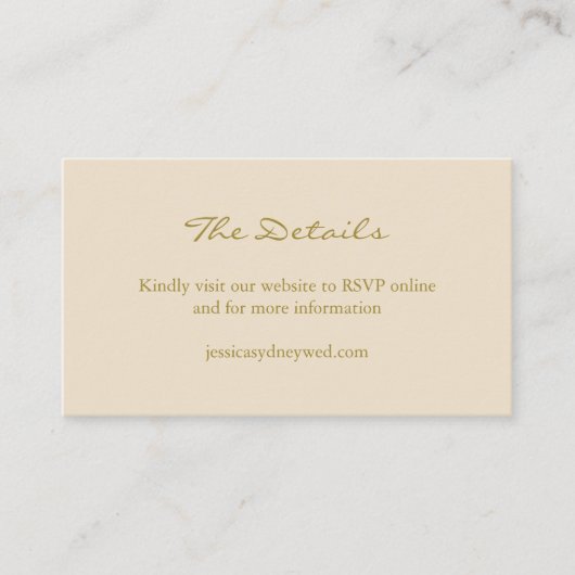 Website  lente - roze groene bruiloft informatiekaartje (Voorkant)