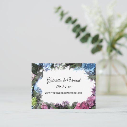 Website Lijst van Hydrangea Informatiekaartje (Staand voorkant)