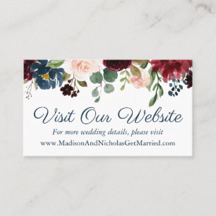 Website marinesite en marsala Wedding Visitekaartje
