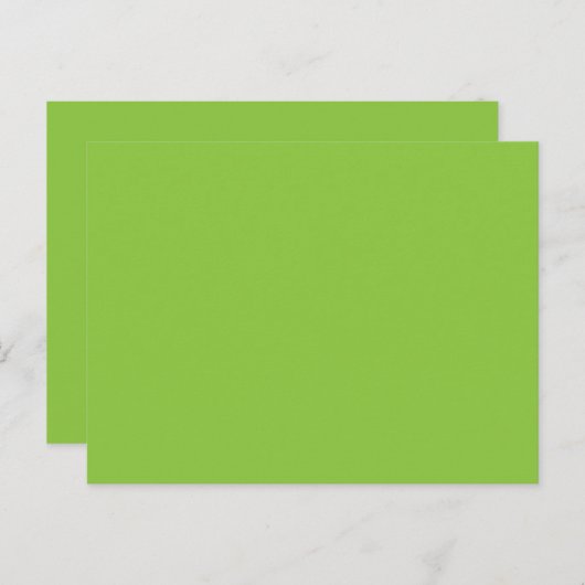 Website met een groene achtergrond en witte rand briefkaart (Voorkant / Achterkant)