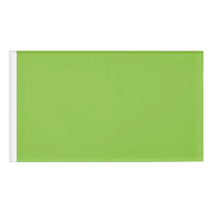 Website met een groene achtergrond en witte rand naambadge