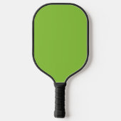 Website met een groene achtergrond en witte rand pickleball paddle (Achterkant)