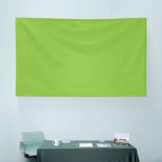 Website met een groene achtergrond en witte rand spandoek (Beurs)