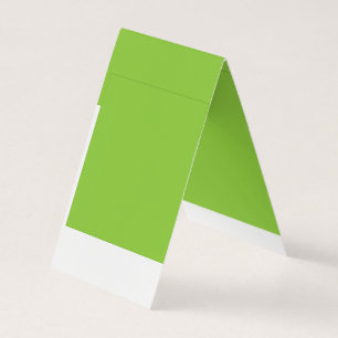Website met een groene achtergrond en witte rand visitekaartje