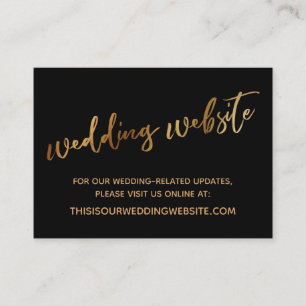 Website met Gold & Black Weddenschappen en sla de  Visitekaartje
