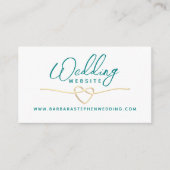 Website met huwelijksgegevens informatiekaartje (Voorkant)